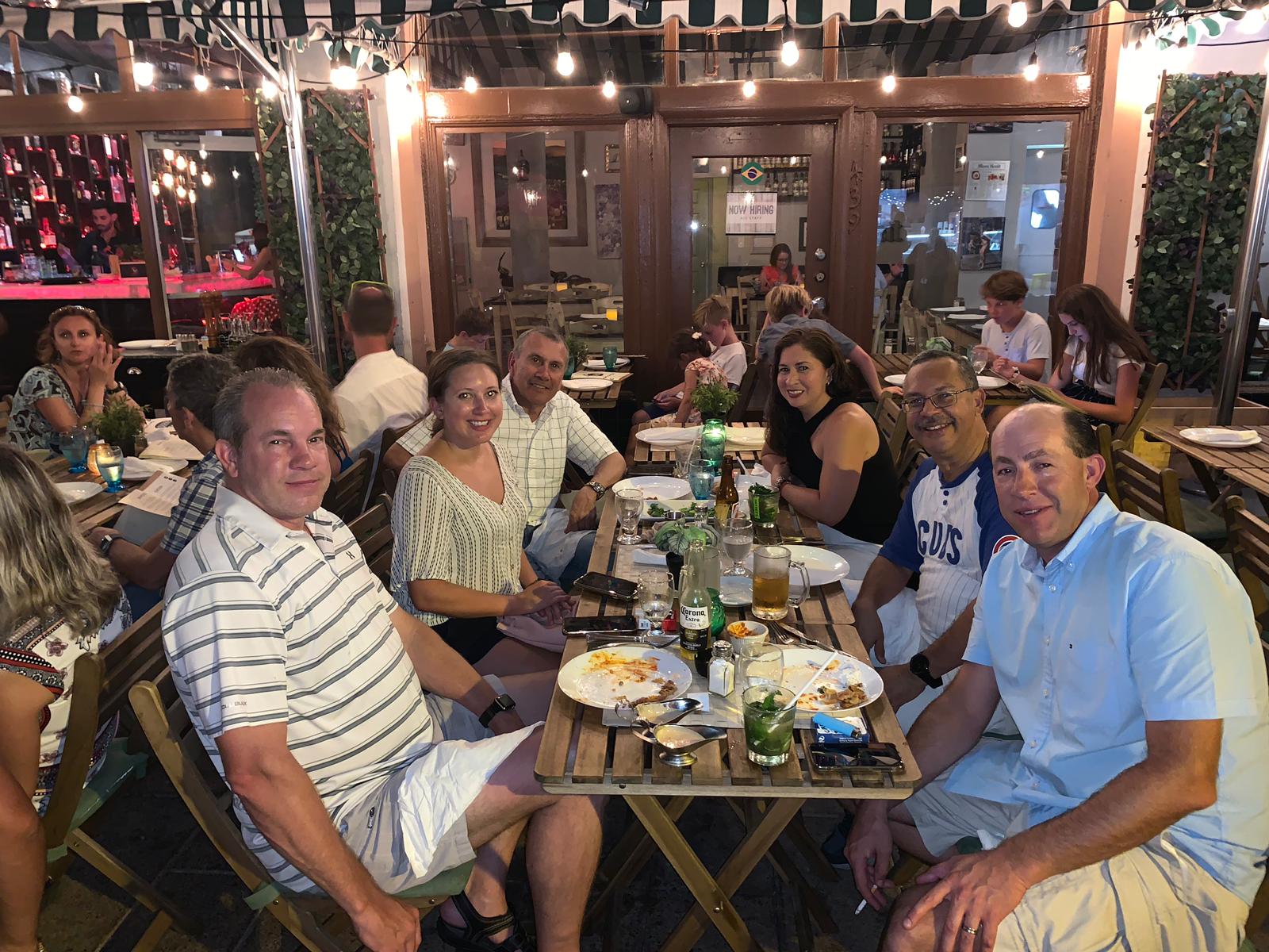 Some of the Goettsch Team Enjoying Dinner in Miami Beach